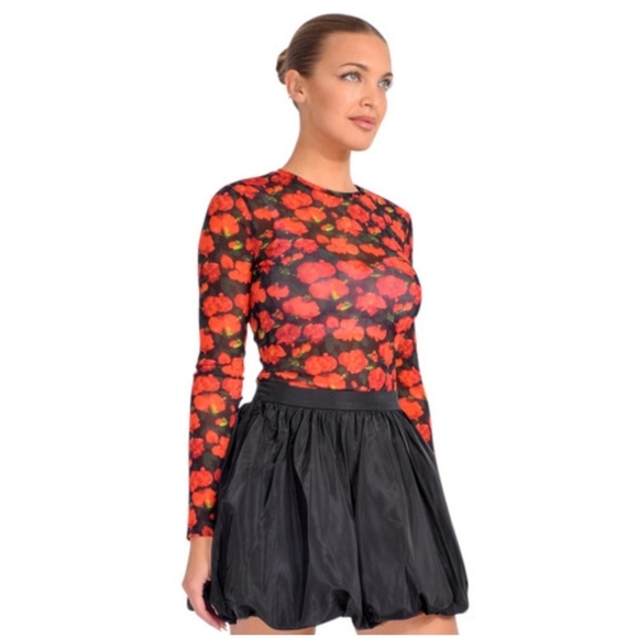 RHODE Florian Mesh Bodycon Top Size M NWT - Picture 2 of 6